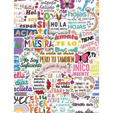 Set De 50 Stickers Maestra Profesora Estudiantes Colegio Maestra